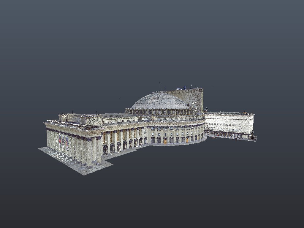 3D-модель Новосибирского театра оперы и балета по данным лазерного сканирования